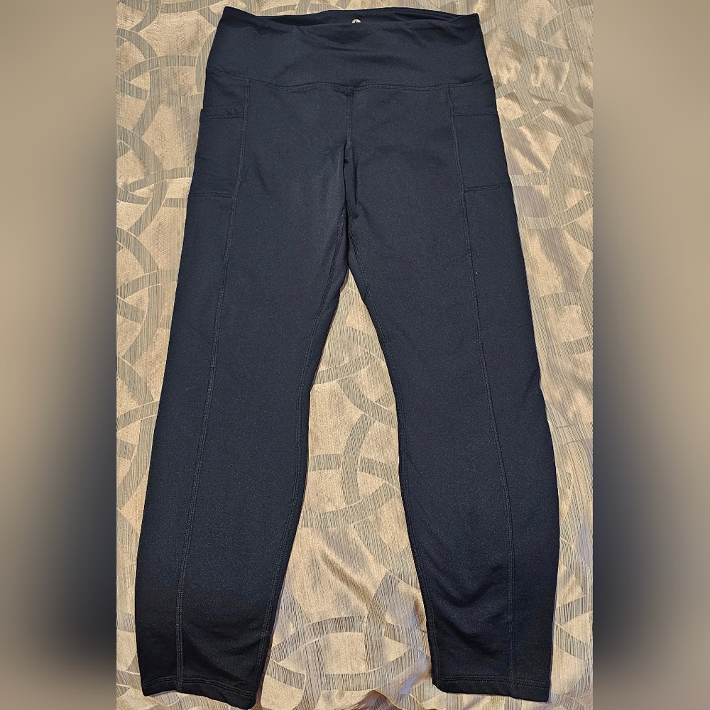 90 Degree By Reflex High Waist Fleece Lined Leggings with Side Pockets